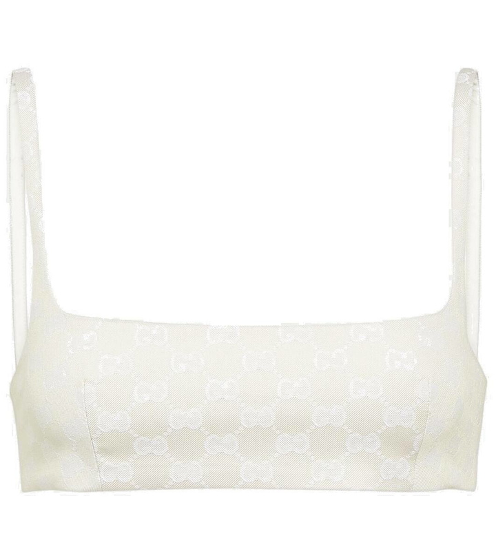 Photo: Gucci GG gabardine bra top