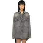 Unravel Grey Denim Moonwash Shirt