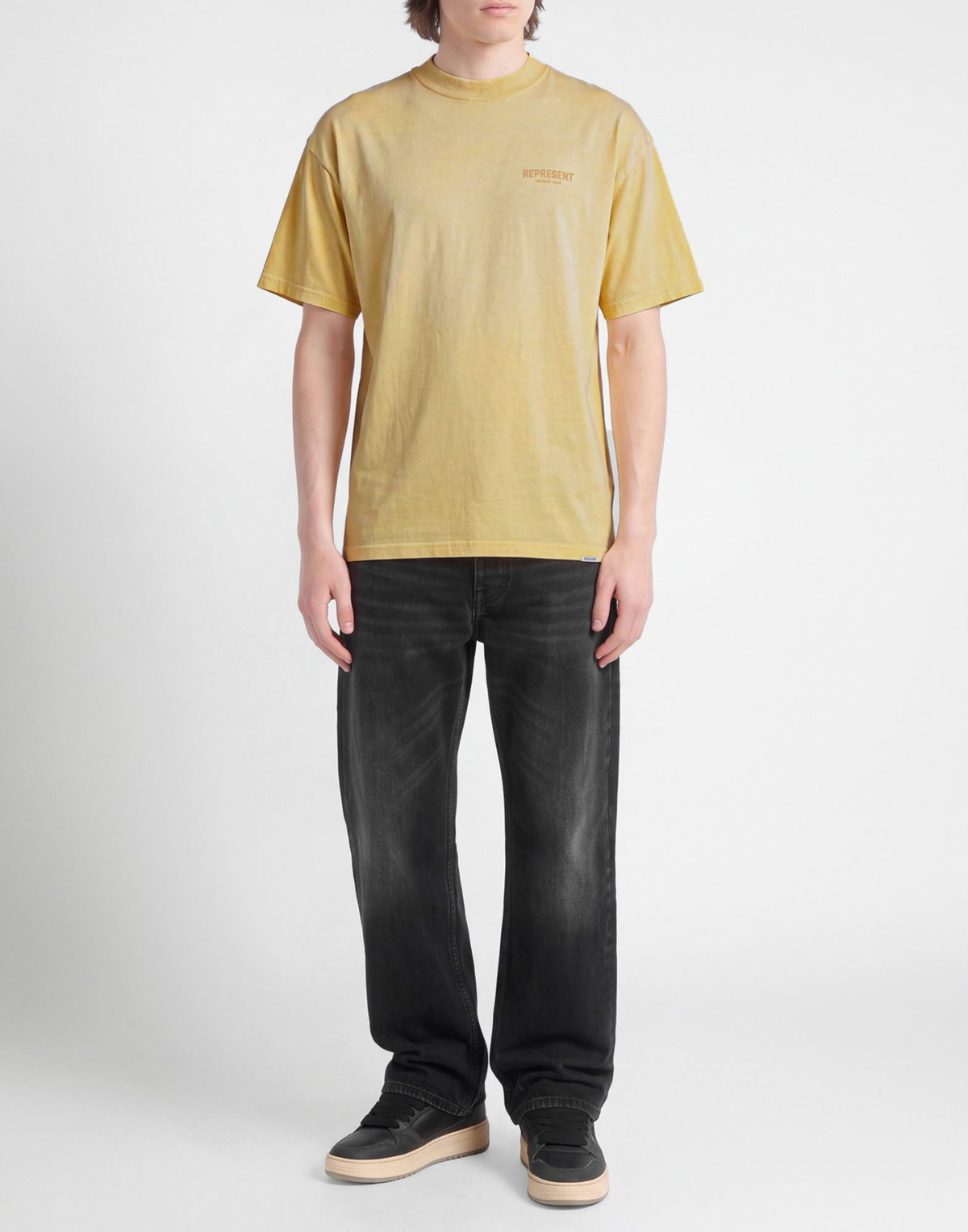 Represent Mens T-shirt Pastel in Yellow