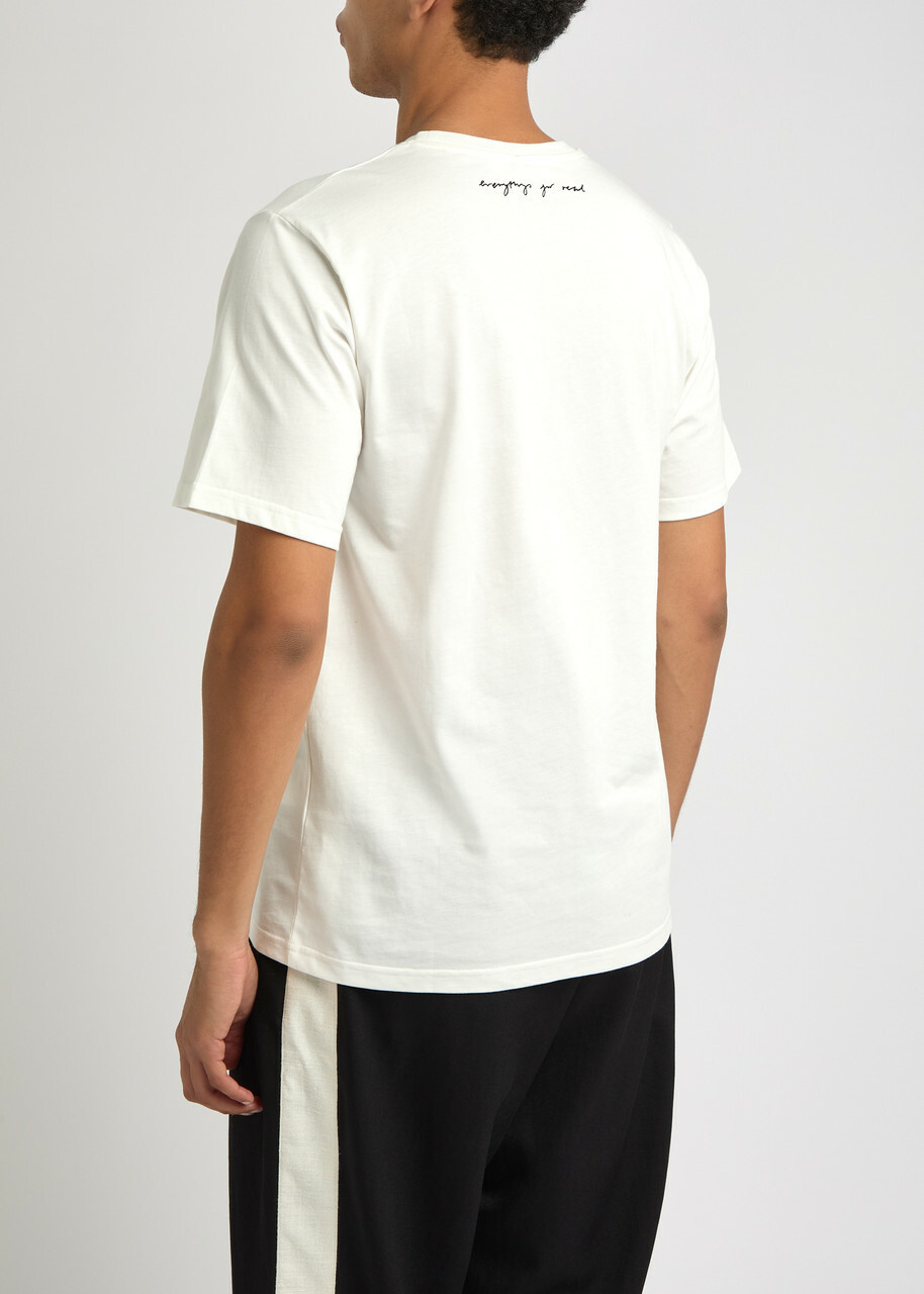 Wales Bonner Logo-print Cotton T-shirt Ivory