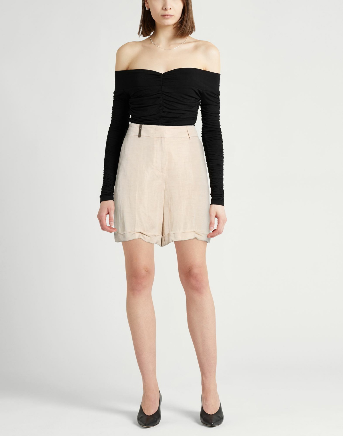 Peserico Womens Shorts & Bermuda Shorts in Beige