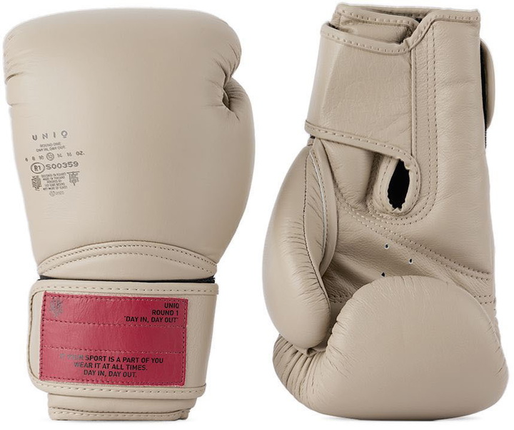 Photo: UNIQ Beige Velcro Boxing Gloves