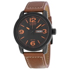 Citizen Eco Drive Black Dial Brown Leather Mens Watch BM8475-26E