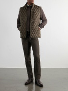 Purdey - Moorland Padded Quilted Shell Gilet - Green