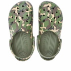 Crocs Classic Printed Camo Clog in Army Green/Multi