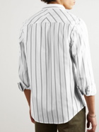 NN07 - Max 5287 Striped Cotton-Poplin Shirt - Blue