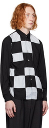 Comme des Garçons Homme Deux Black & White Patchwork Shirt