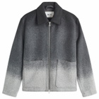 NN07 Men's Gael Gradient Wool Jacket in Light Grey Multi