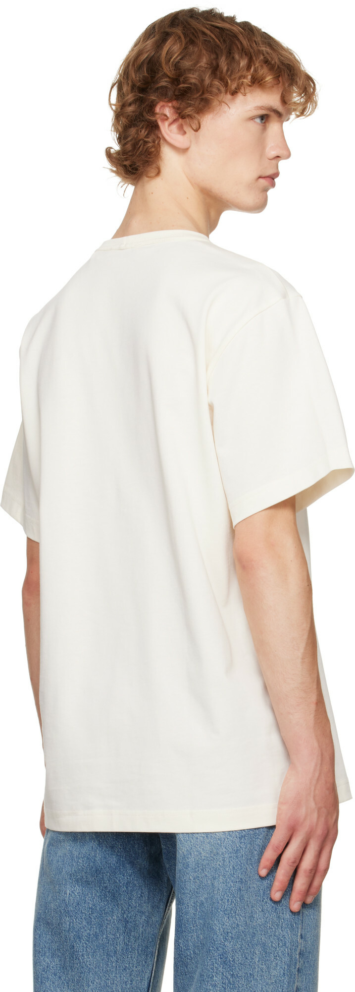Helmut Lang Off-White Logo T-shirt