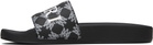 AMIRI Black MA Quad Canvas Pool Slides