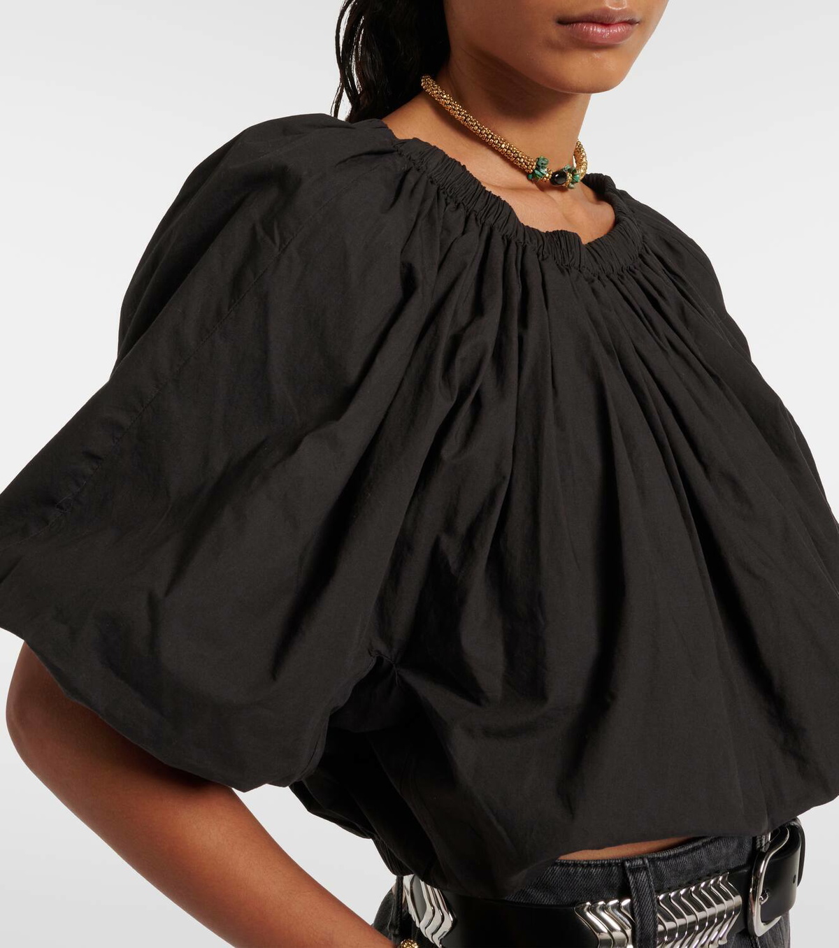 Marant Etoile Bertille off-shoulder cotton top Isabel Marant Etoile