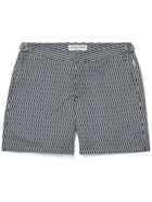 Orlebar Brown - Bulldog Bora Mid-Length Printed Swim Shorts - Blue