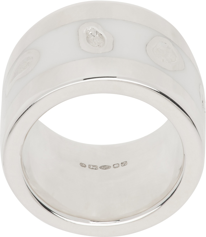 Photo: Ellie Mercer Silver & White Island Texture Band Ring