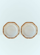 Les-Ottomans Set Of Two Bamboo Presentation Plates