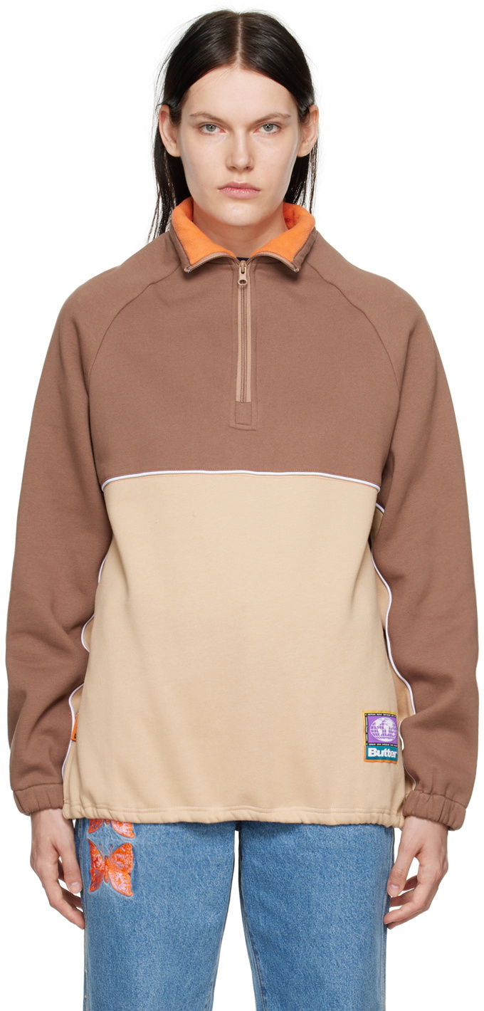 Butter Goods Brown & Tan Forte Sweater Butter Goods