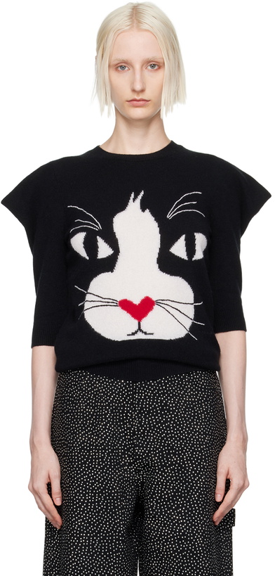 Photo: Marc Jacobs Black 'The Cat' Sweater