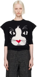 Marc Jacobs Black 'The Cat' Sweater