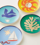 Jonathan Adler Playa set of 4 porcelain coasters