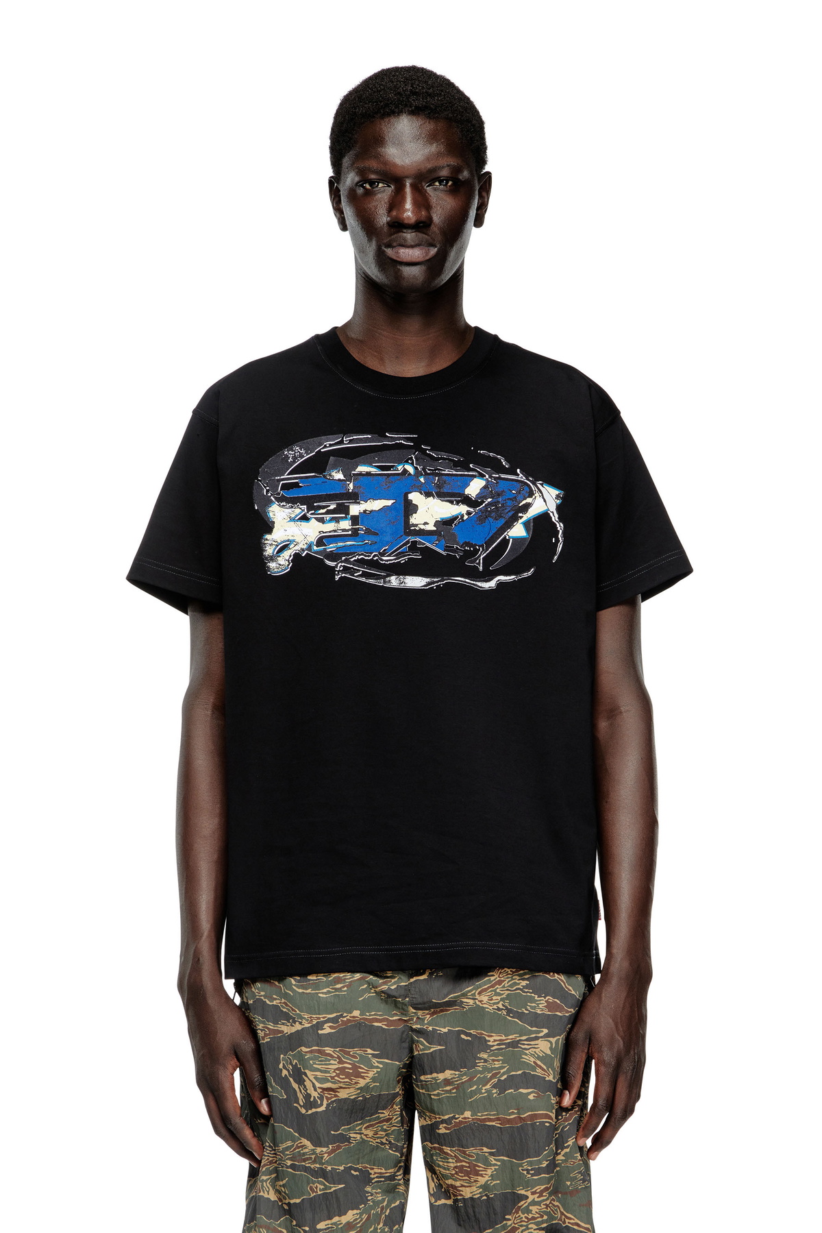 Diesel Black T-Diego-Logo T-Shirt Diesel