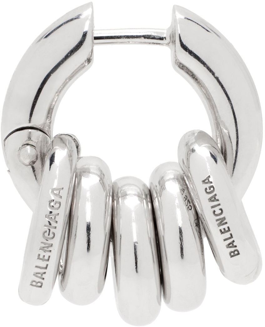 Balenciaga Silver Force Skate Single Earring Balenciaga