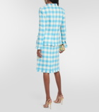 Oscar de la Renta Gingham wool jacket