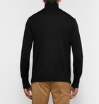 Officine Generale - Slim-Fit Merino Wool Rollneck Sweater - Men - Black