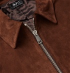 A.P.C. - Frene Suede Jacket - Brown