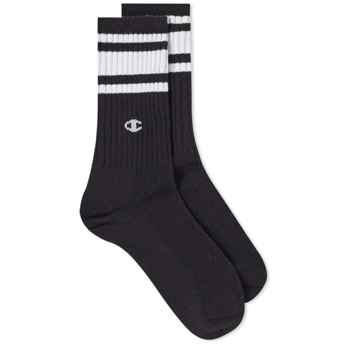 Photo: Champion Reverse Weave Ankle Sock Black