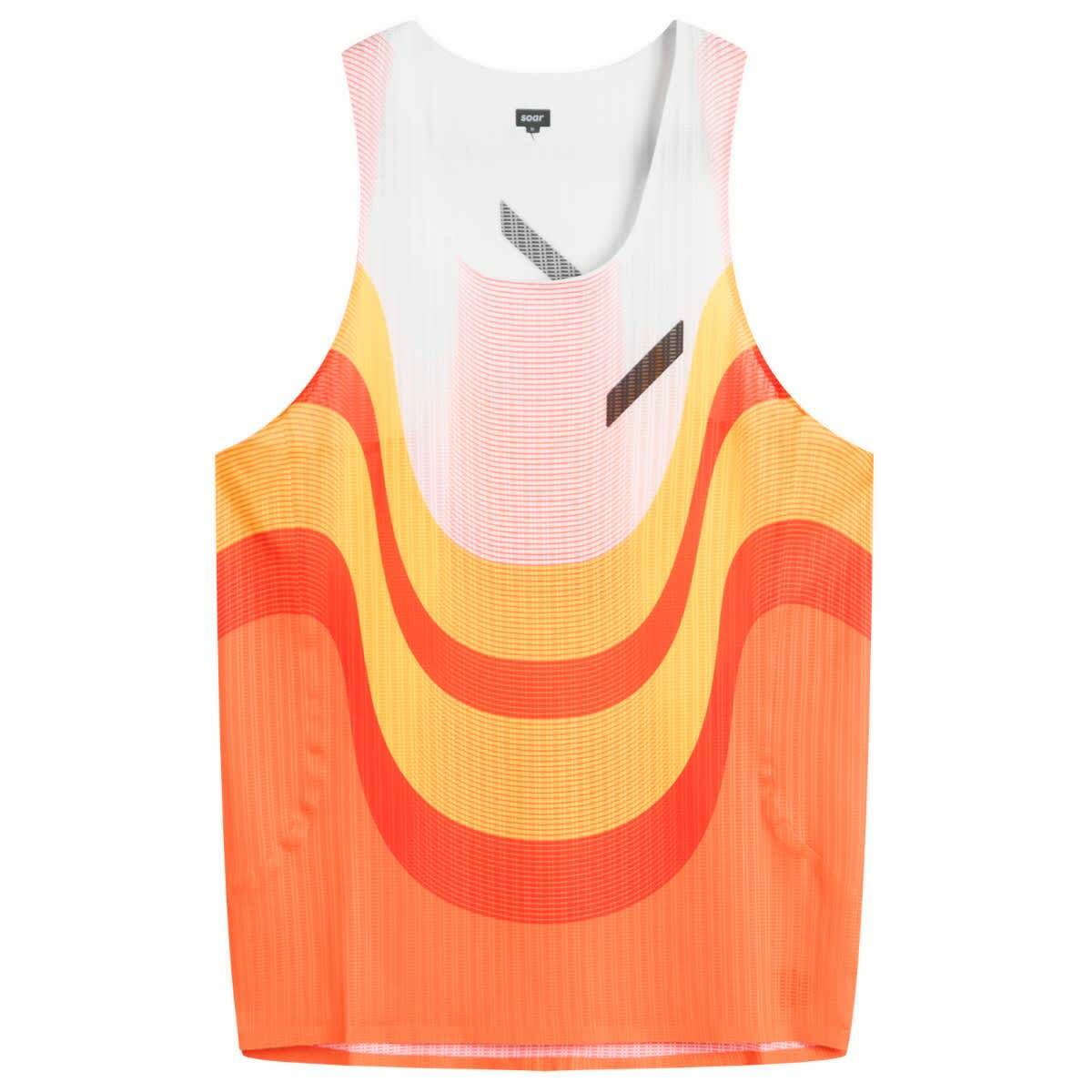 SOAR Men's Men's Race Vest in Orange/Red/White
