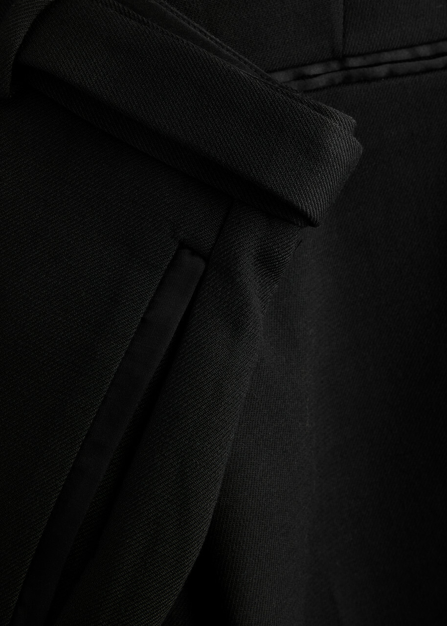 Paris Georgia Basil Straight-leg Twill Trousers Black