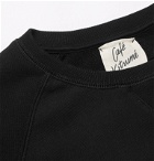 Café Kitsuné - Slim-Fit Logo-Print Loopback Cotton-Jersey Sweatshirt - Black