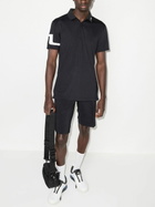 J.Lindeberg Black Heath Logo Golf Polo Shirt