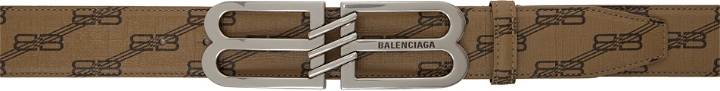 Photo: Balenciaga Beige BB Monogram Belt