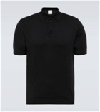 Allude Cotton, silk, and cashmere polo shirt