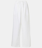 The Row Hubert cotton wide-leg pants