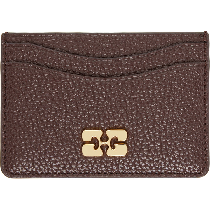 Photo: GANNI Brown Grained Card Holder