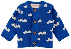 Bobo Choses Baby Blue Waves Cardigan