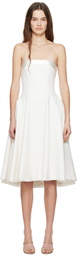 Mirror Palais White Strapless Opera Lady Midi Dress