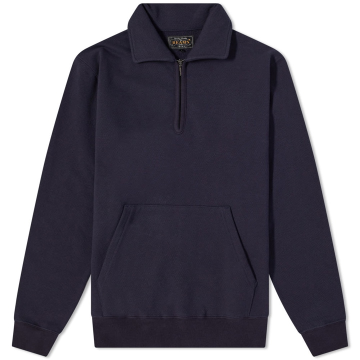 Photo: Beams Plus Half Zip Crew Sweat