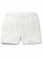 Onia - Home Straight-Leg Linen Shorts - White