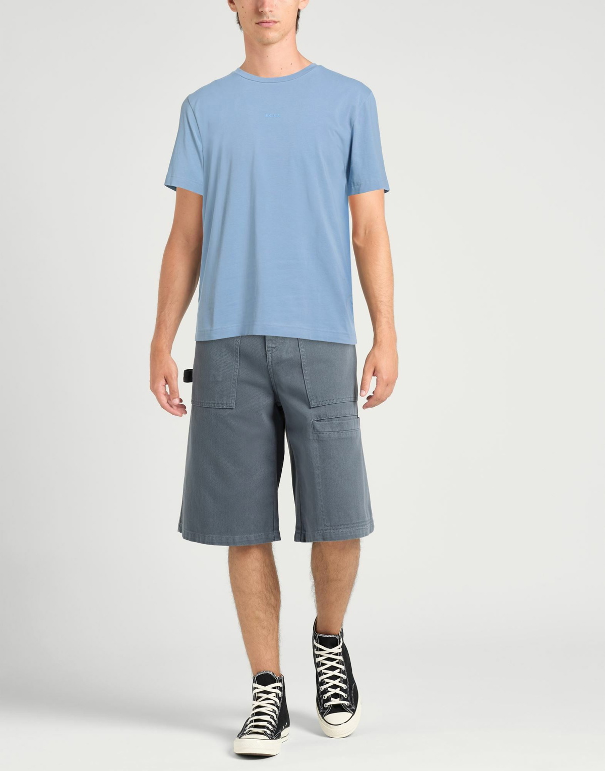 Boss Mens T-shirt Sky in Blue