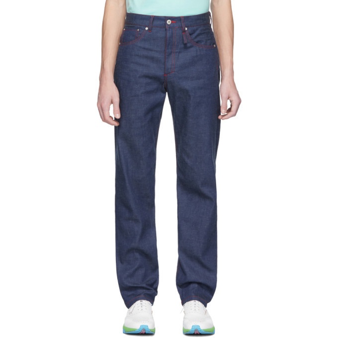 Photo: Band of Outsiders Navy Denim Regular Fit Jeans