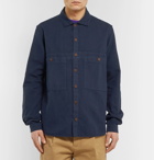 YMC - Cotton and Linen-Blend Overshirt - Men - Navy