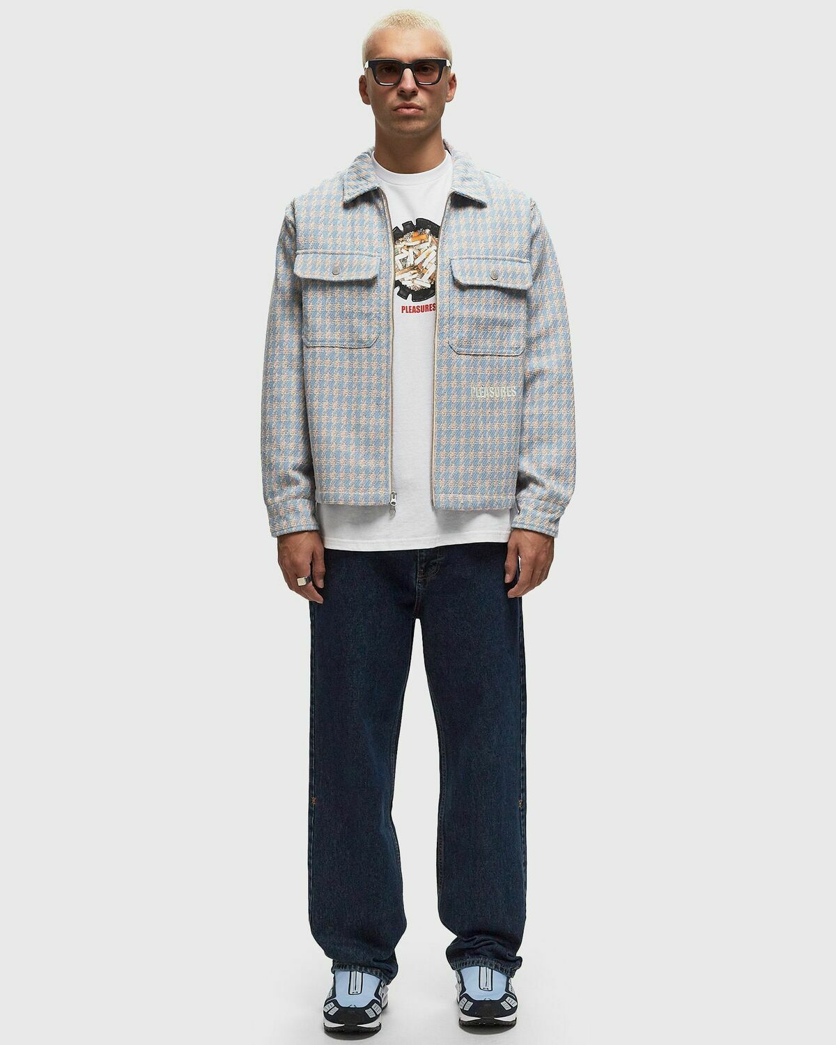 Pleasures Folklore Work Jacket Blue Overshirts