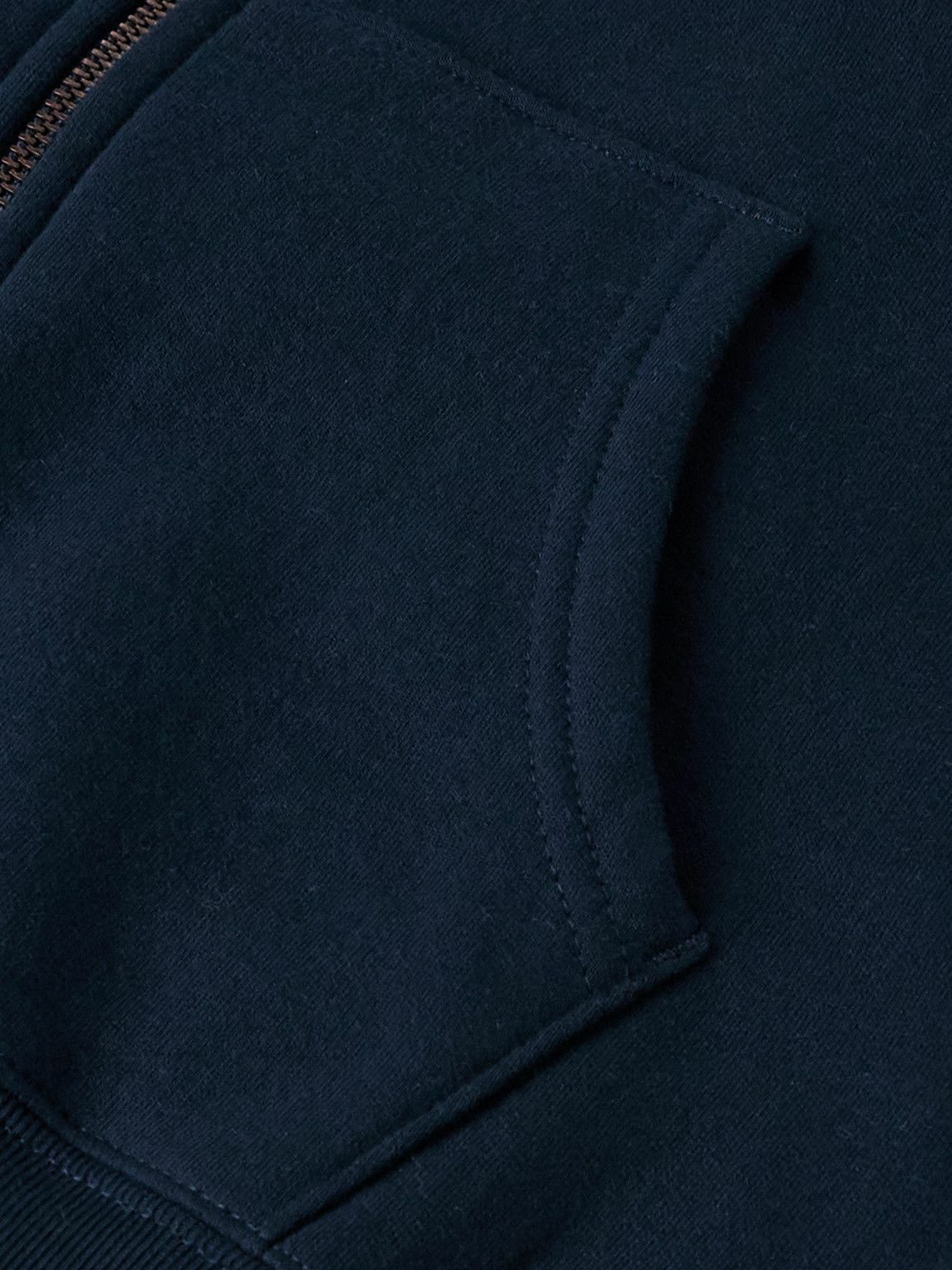 Noah - Logo-Appliquéd Cotton-Jersey Zip-Up Hoodie - Blue