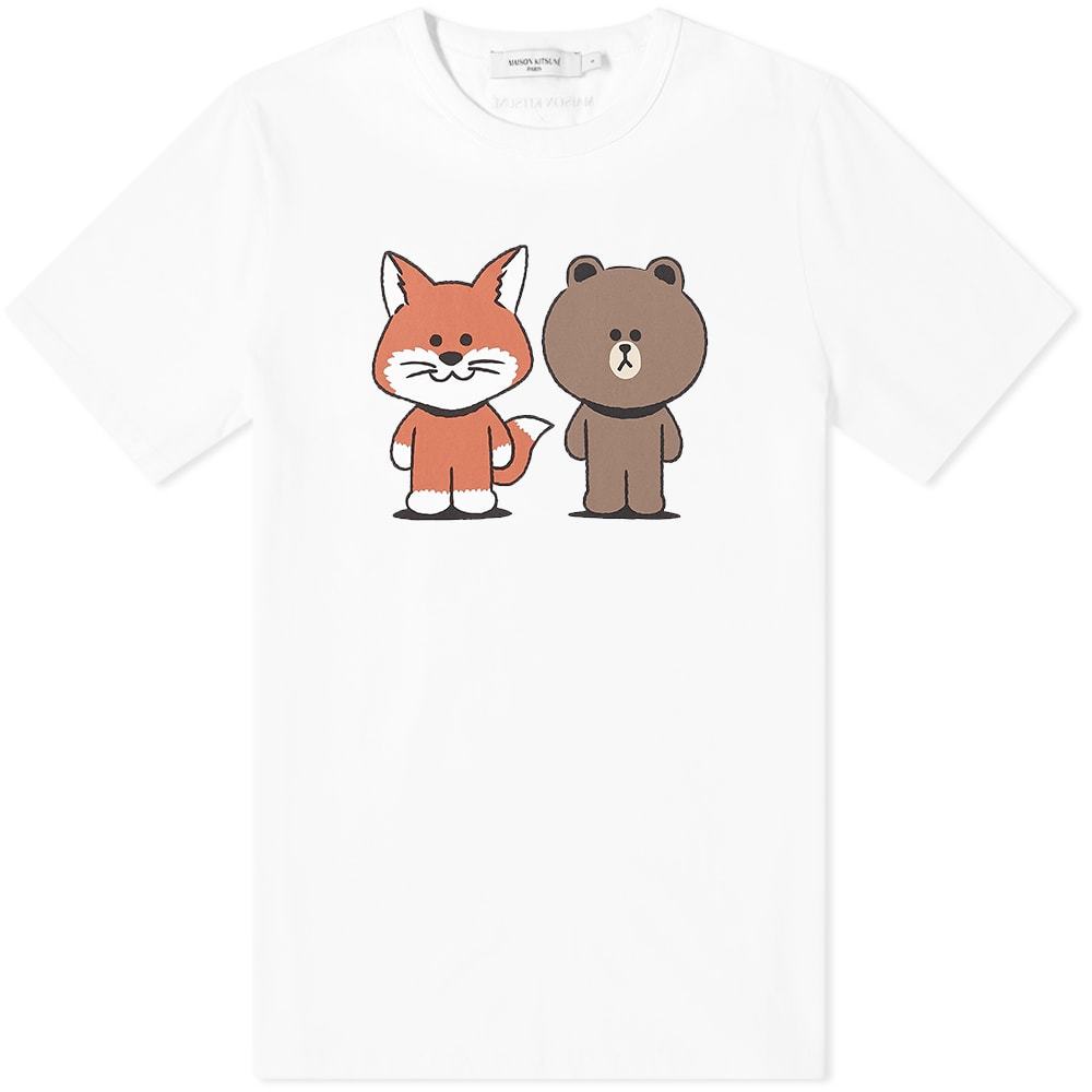 Maison Kitsuné x Line Friends Kitsune Big Print Tee Maison Kitsune