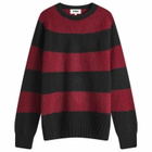 END. x YMC Suedehead Sweater in Plum/Black