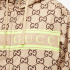 Gucci Men's GG Monogram Logo Hooded Jacket in Beige