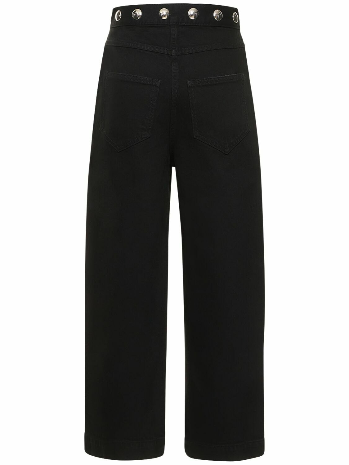 KHAITE - Studded Hewey Cotton Jeans Khaite