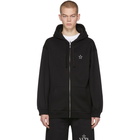 Valentino Black VLTN Star Zip-Up Hoodie